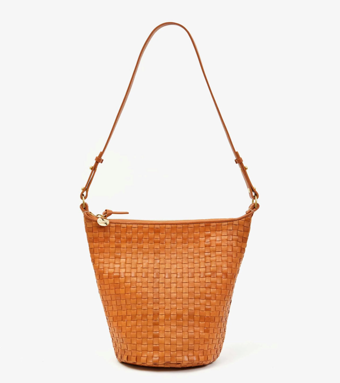 Clare V petite Jeanne natural woven leather