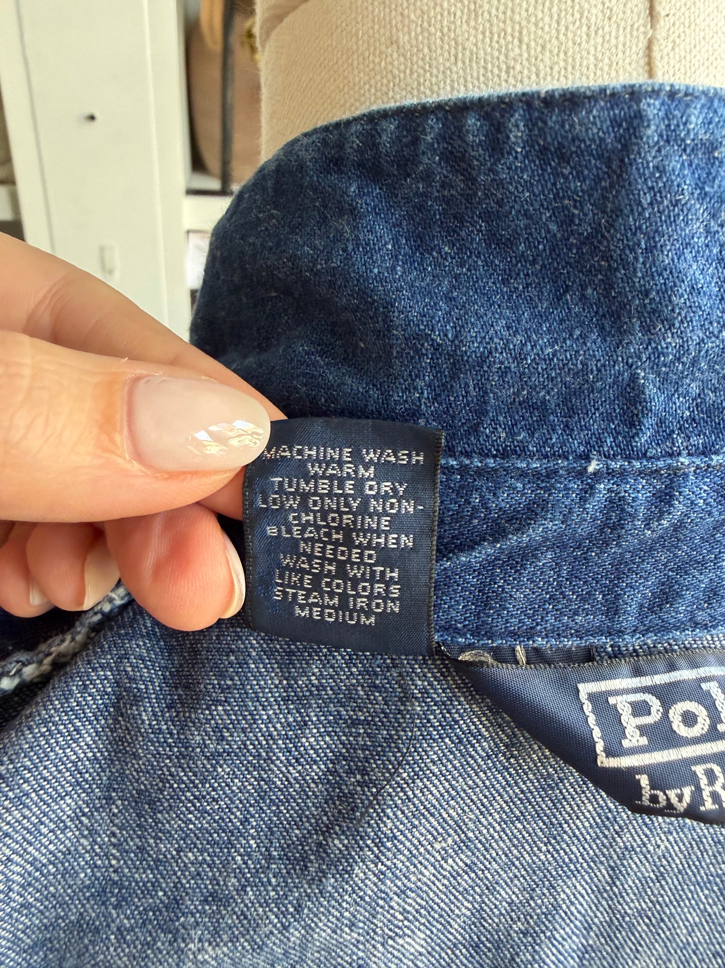 90s Polo Ralph Lauren denim bomber