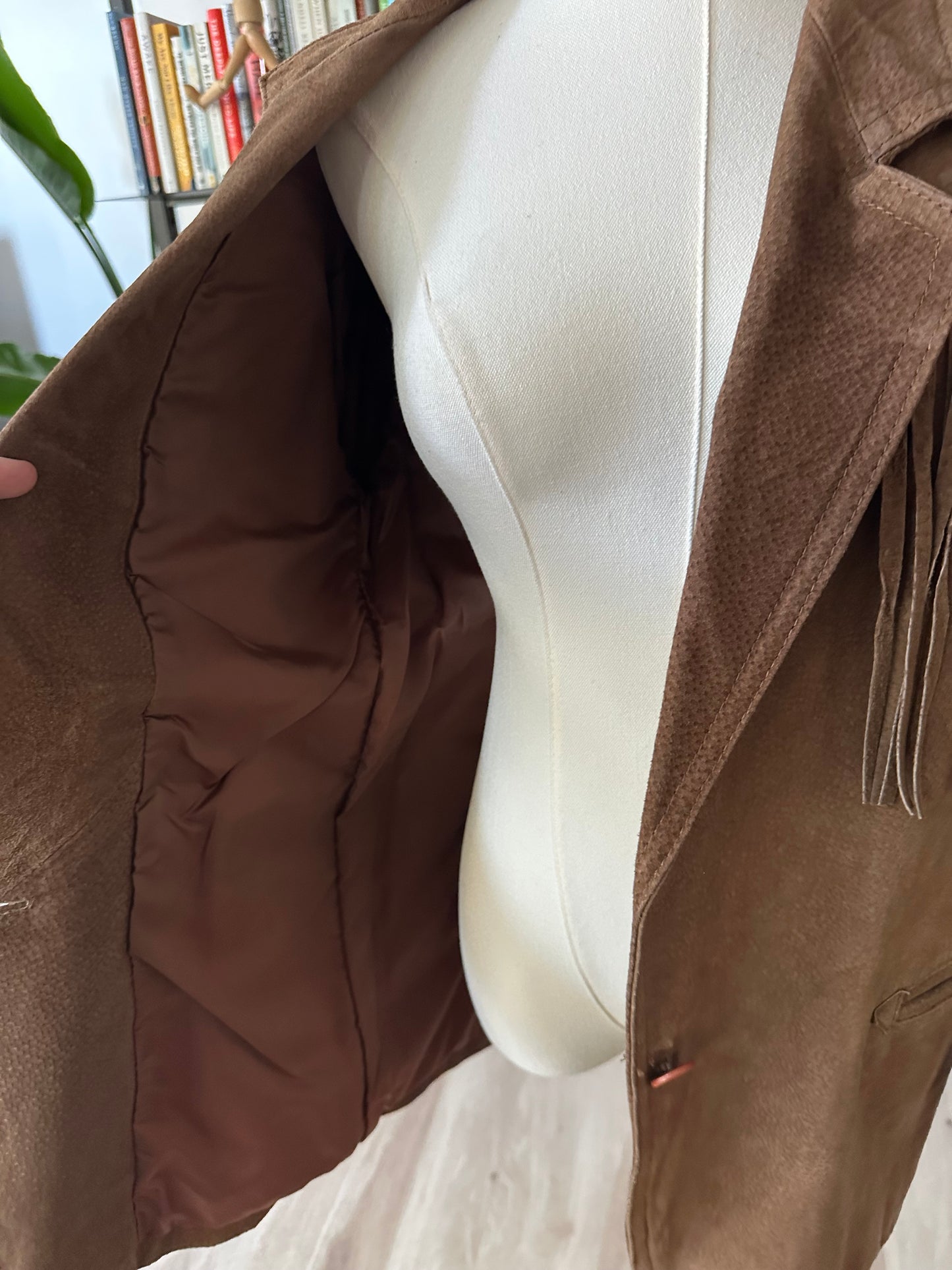 80s/90s Ada suede fringe jacket. Made in Korea