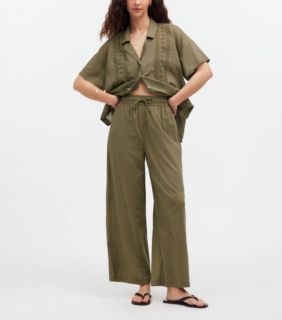 Madewell embroidered set. NWT