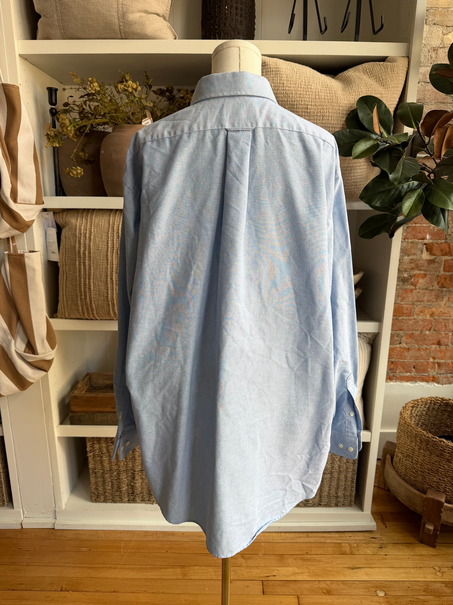 90s Haggar blue Oxford. Made in Mexico