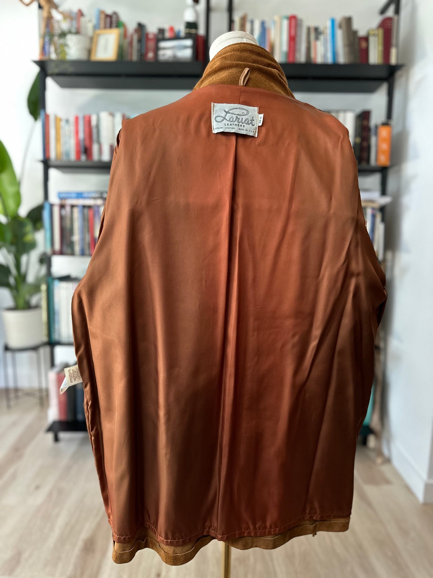60s/70s Lariat suede fringe jacket. Made in the USA