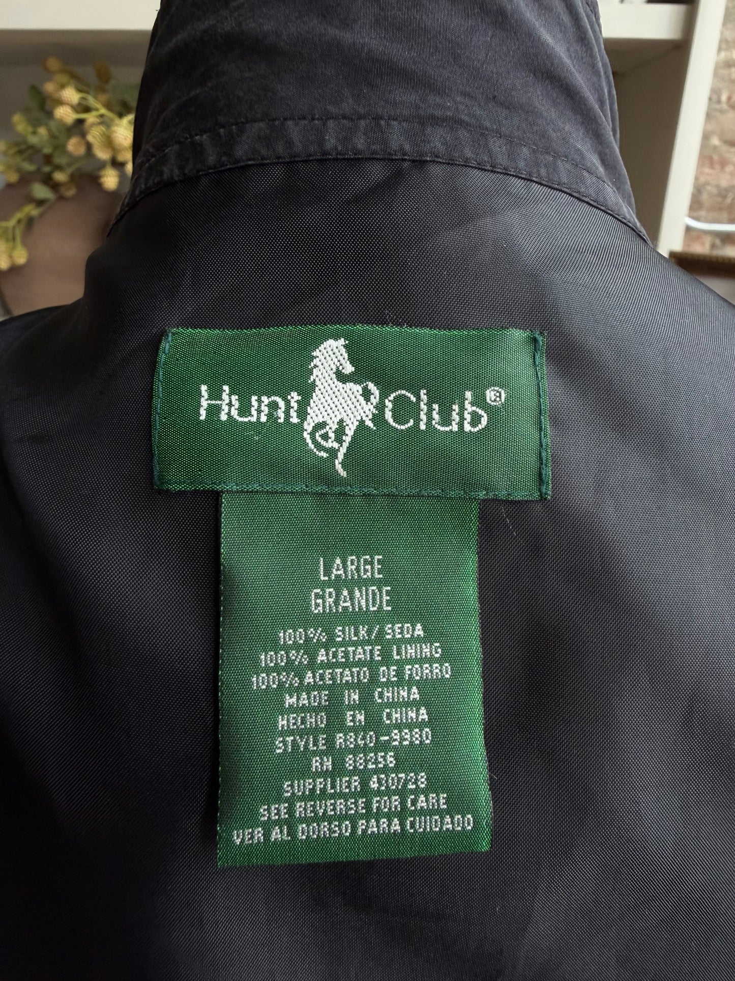 90s Hunt Club silk bomber