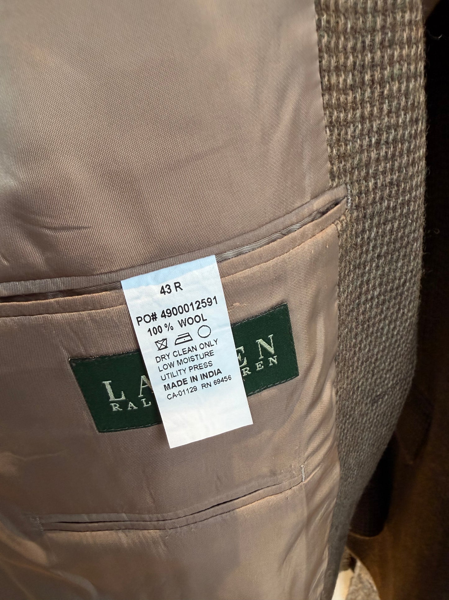 90s Lauren Ralph Lauren wool tweed jacket