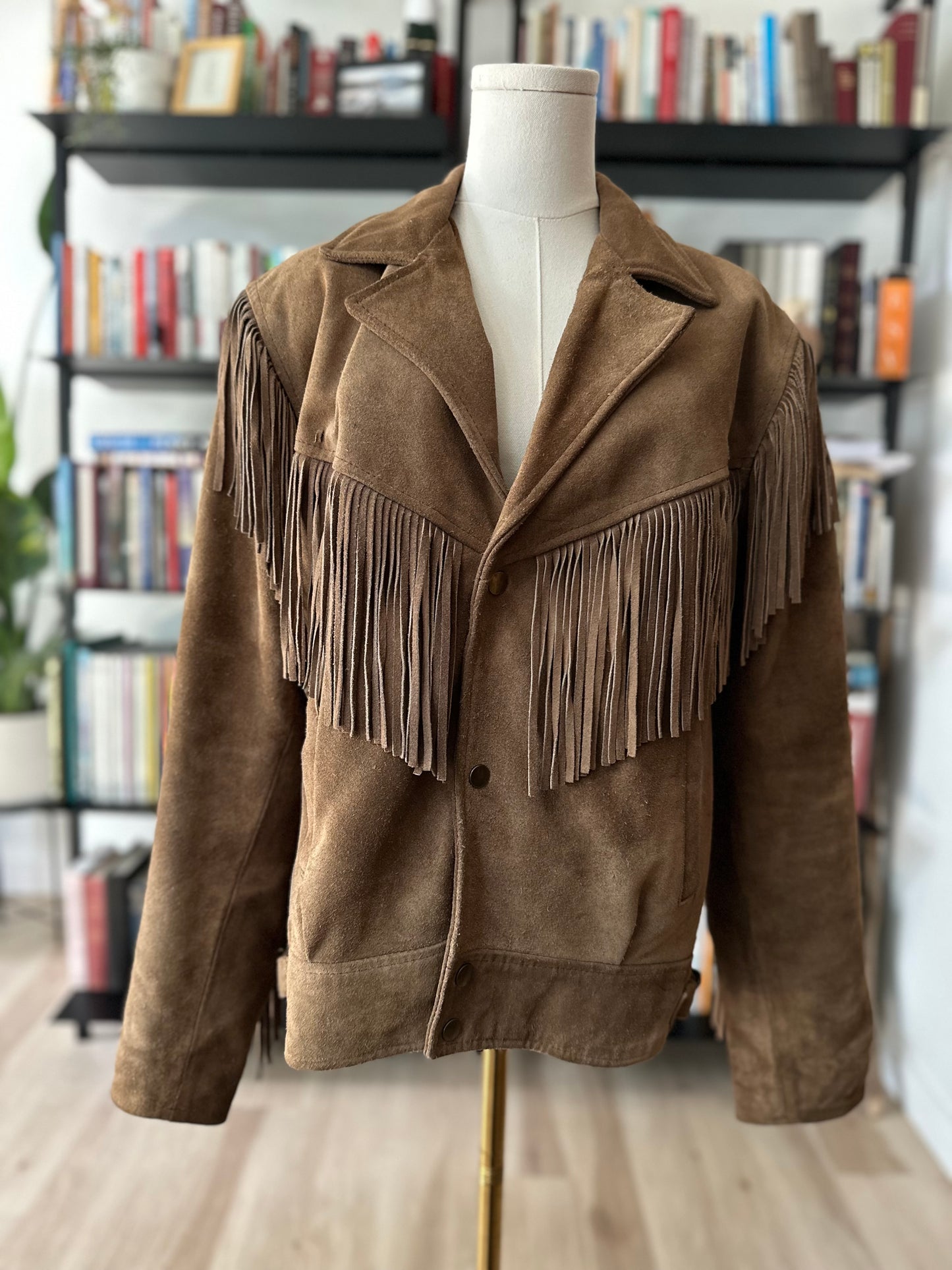 80s/90s Mob suede fringe moto jacket
