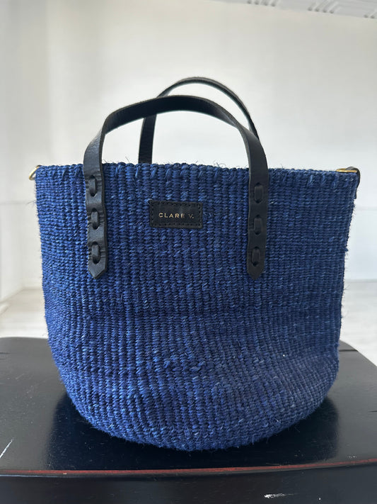 Clare V petite Kenya bag in cobalt