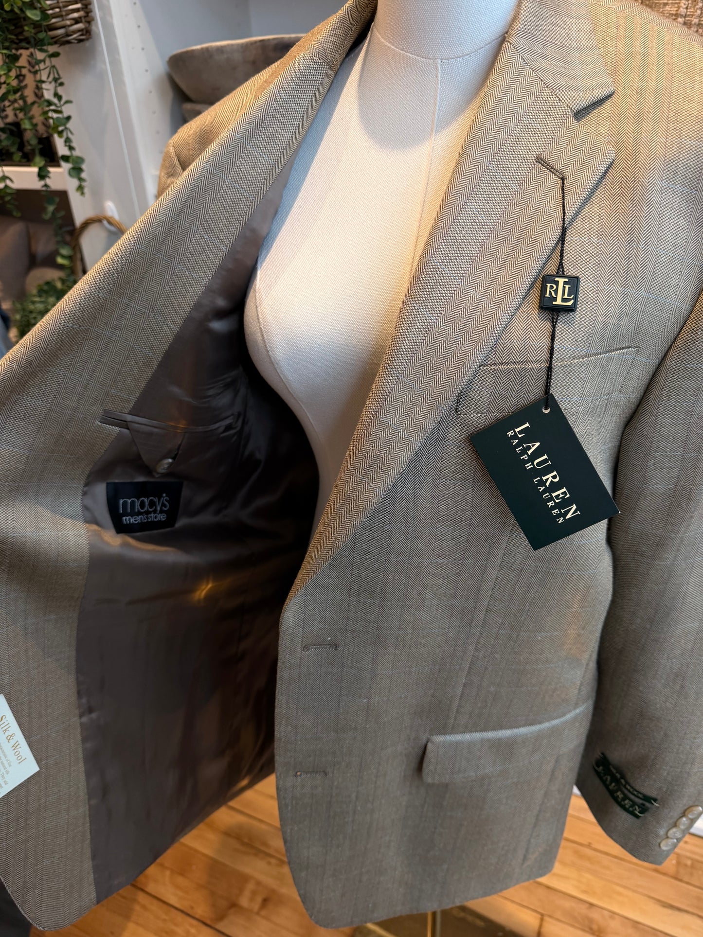 Lauren Ralph Lauren silk wool blazer. New with tags