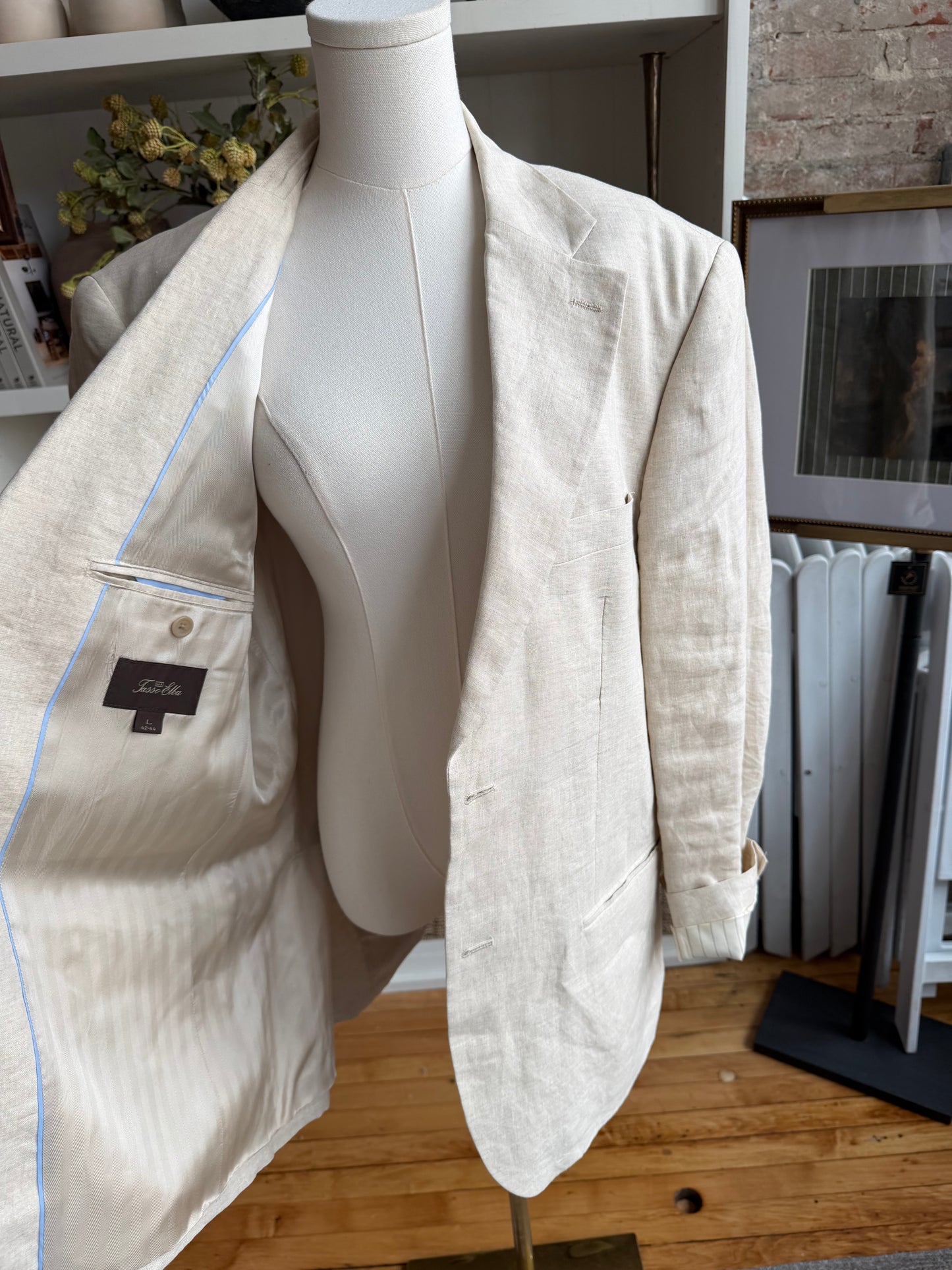 Tasso Elba linen blazer
