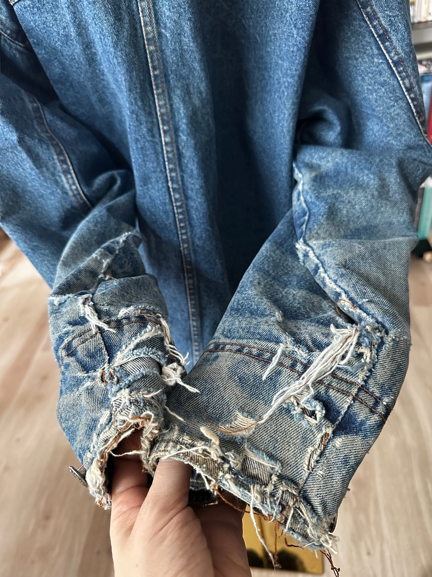 80s Wrangler denim barm coat