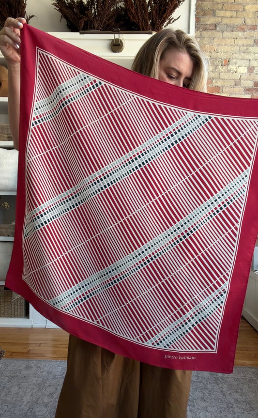 #8 Vintage Pierre Balmain silk scarf