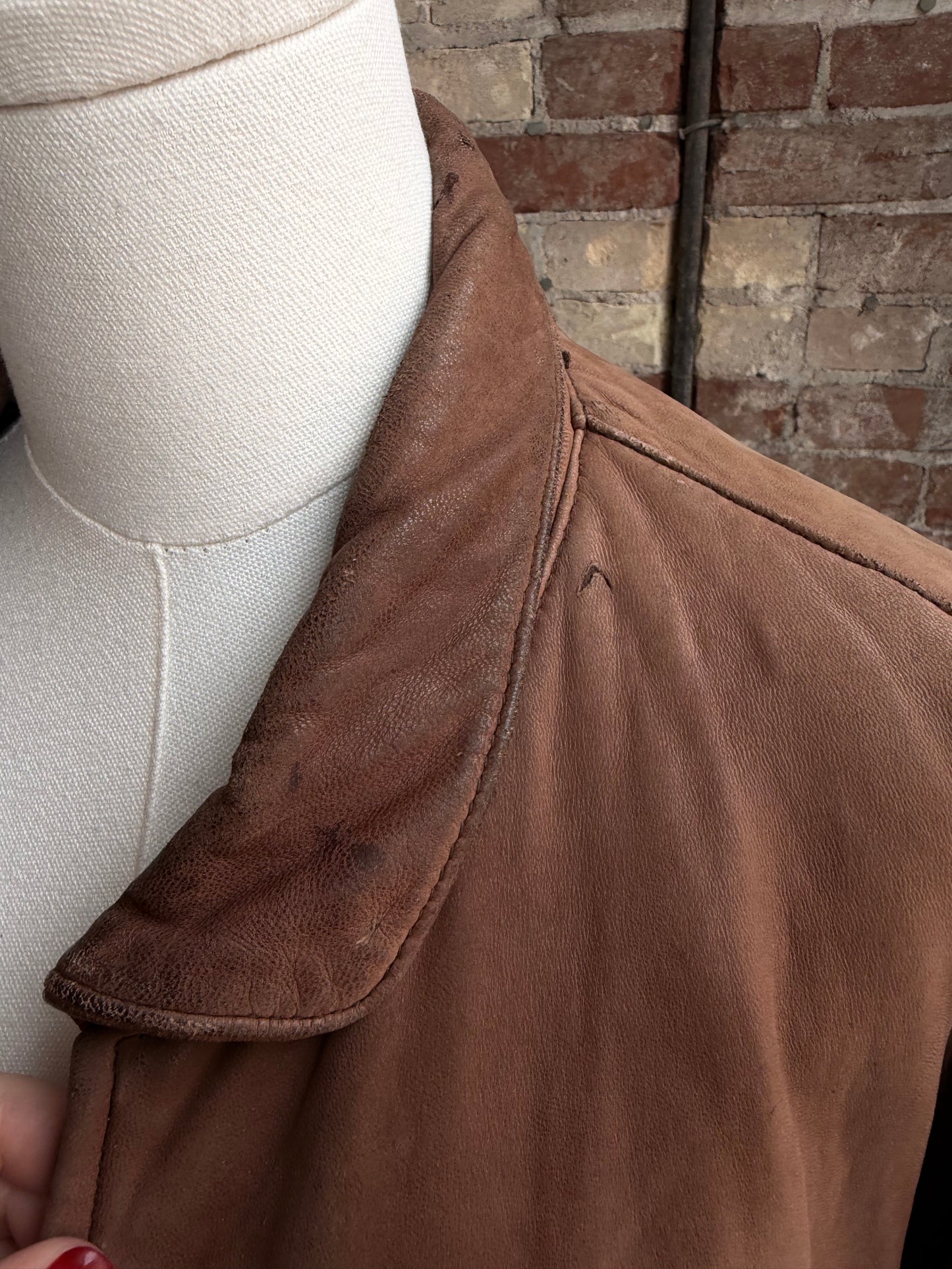80s Banana Republic leather bomber