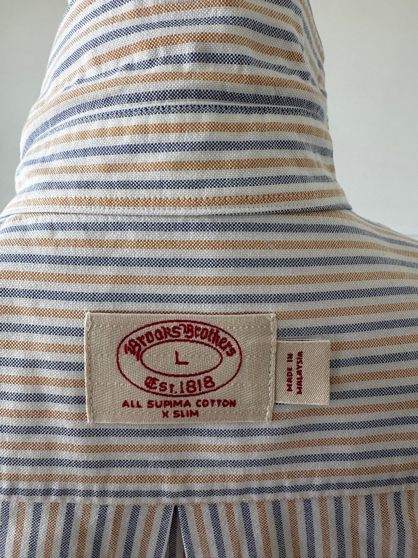 Brooks Brothers striped oxford