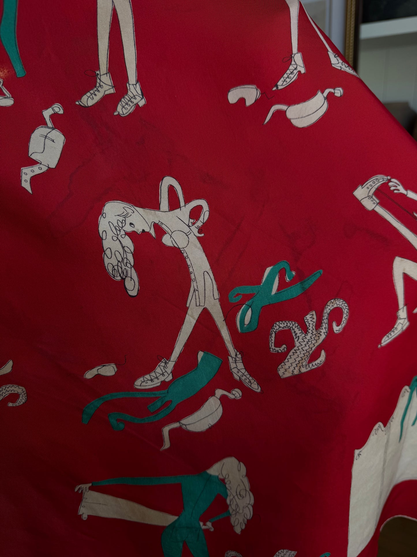 Paris vintage silk scarf #6