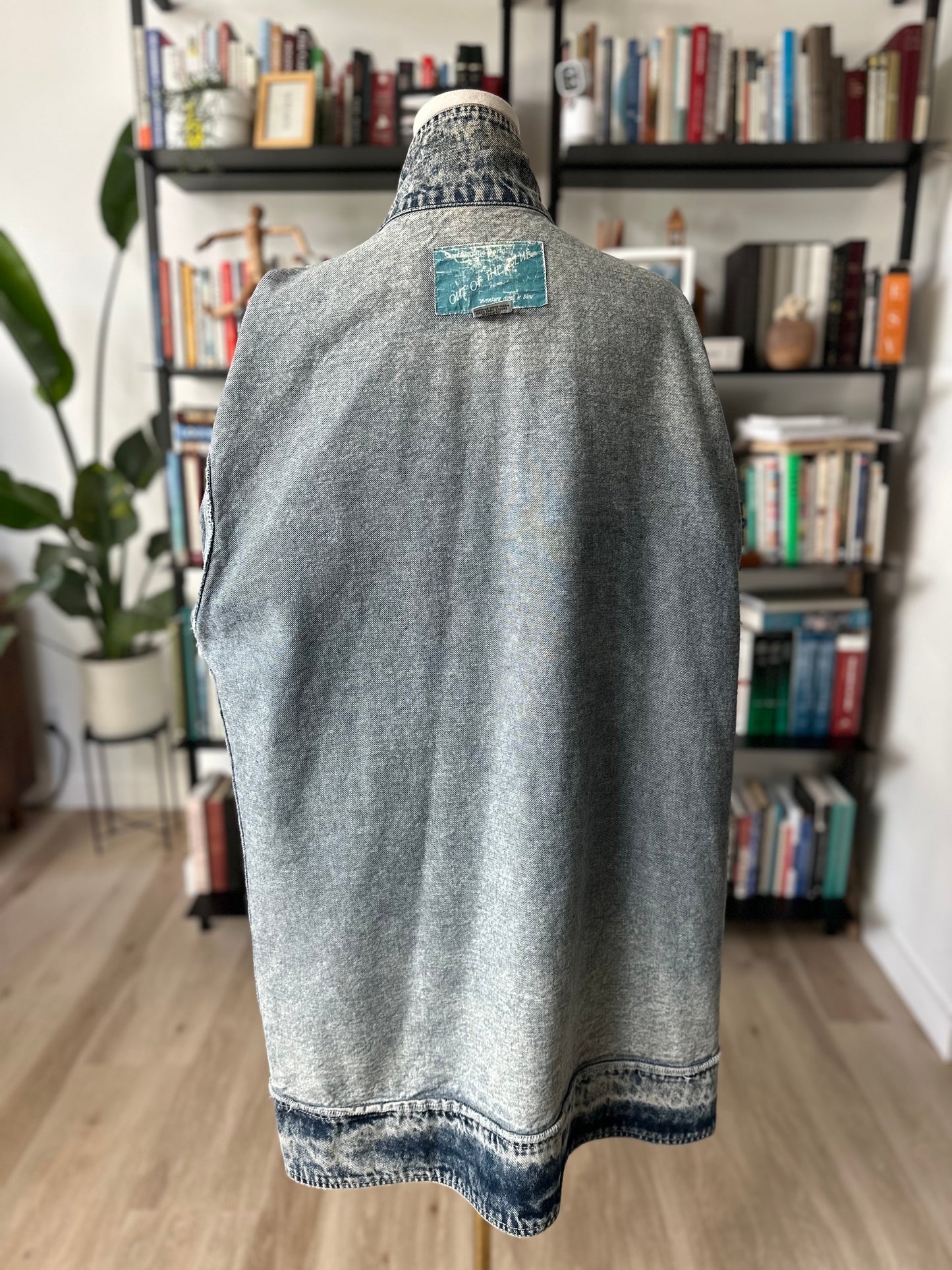 80s/90s Out of the Blue denim toggle coat