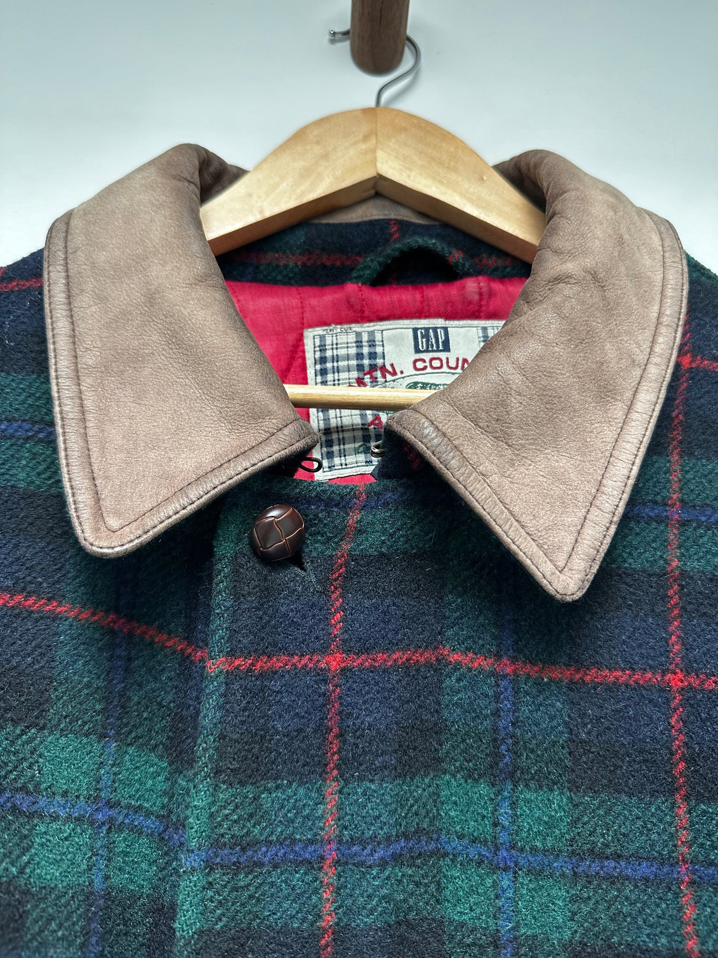 Vintage Gap wool plaid coat