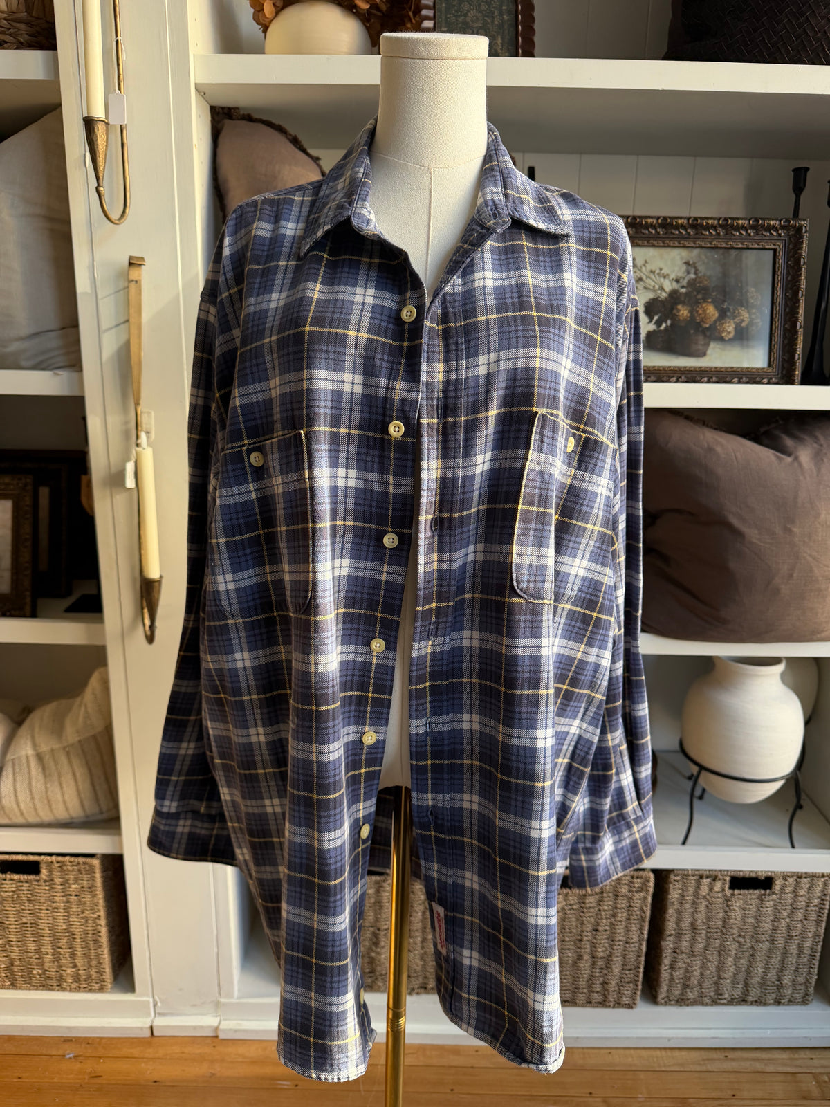 80s Abercrombie plaid button down