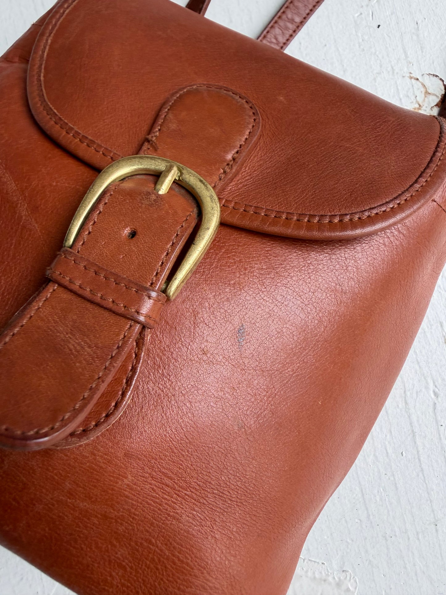 90s Hunt Club leather backpack