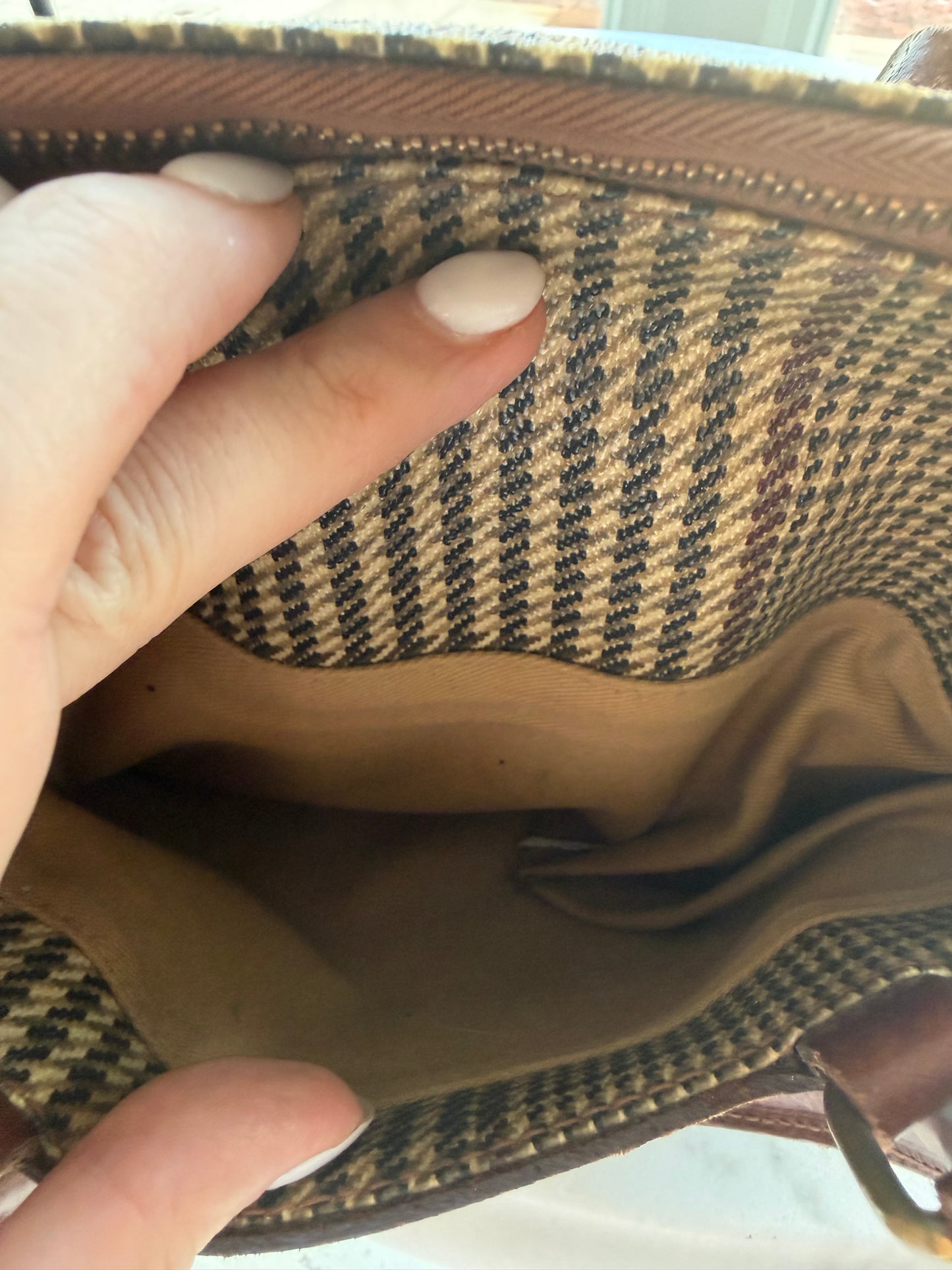 90s Ralph Lauren satchel with removable leather crossbody strap