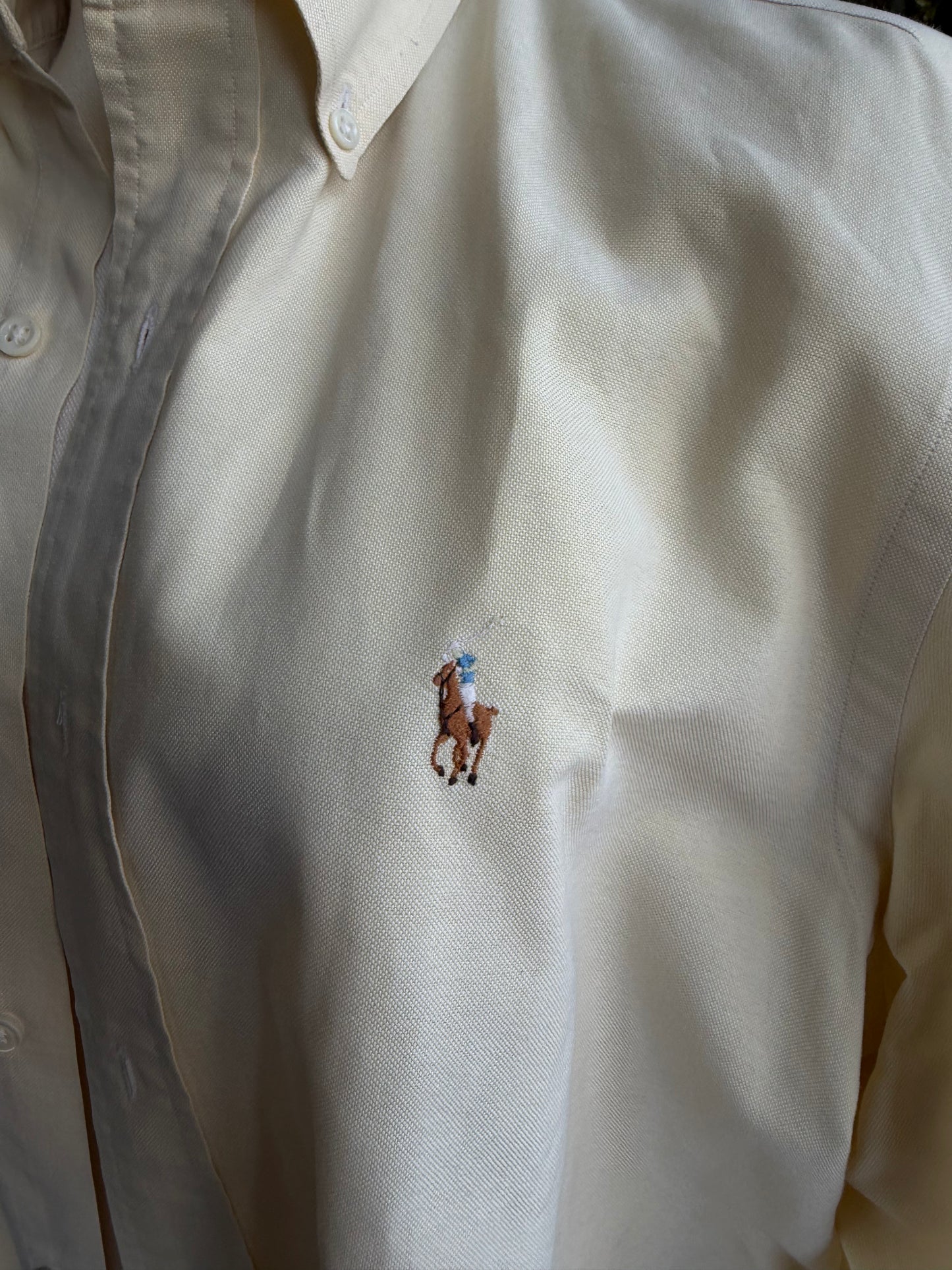 90s Ralph Lauren yellow oxford button down
