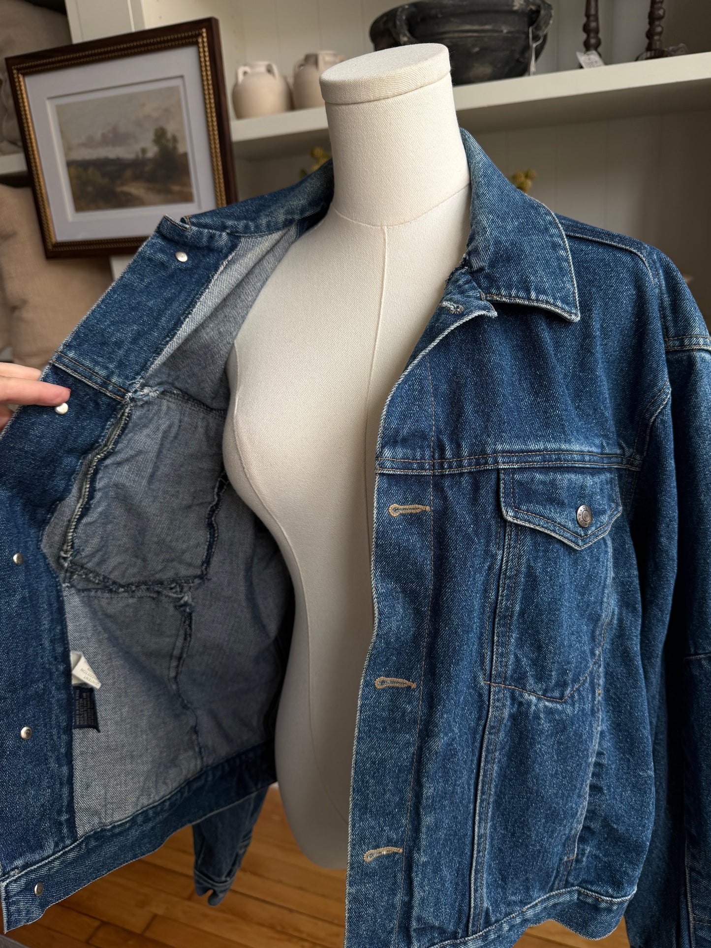 80s Calvin Klein classic denim jacket. Hong Kong