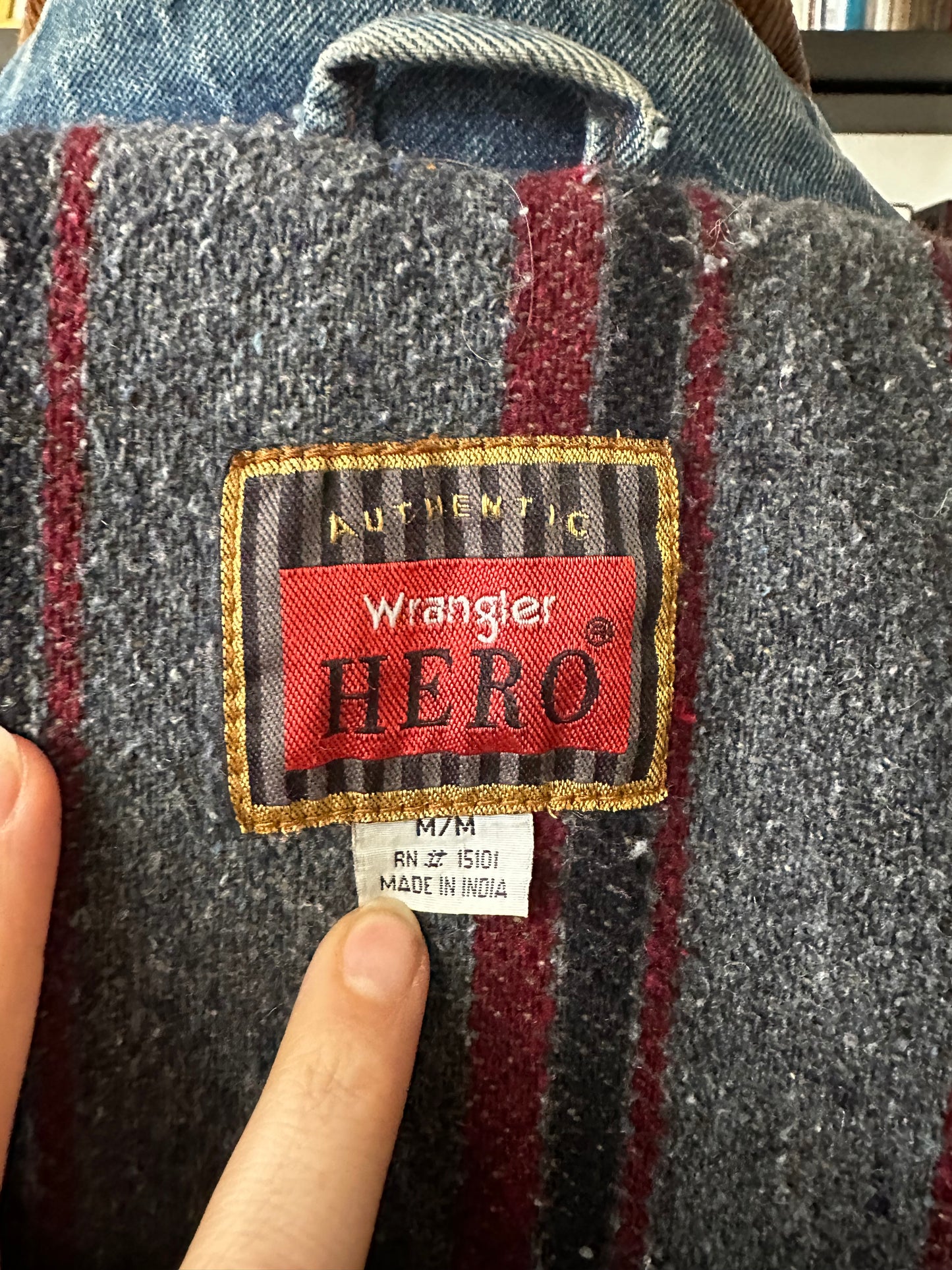 80s Wrangler denim barm coat