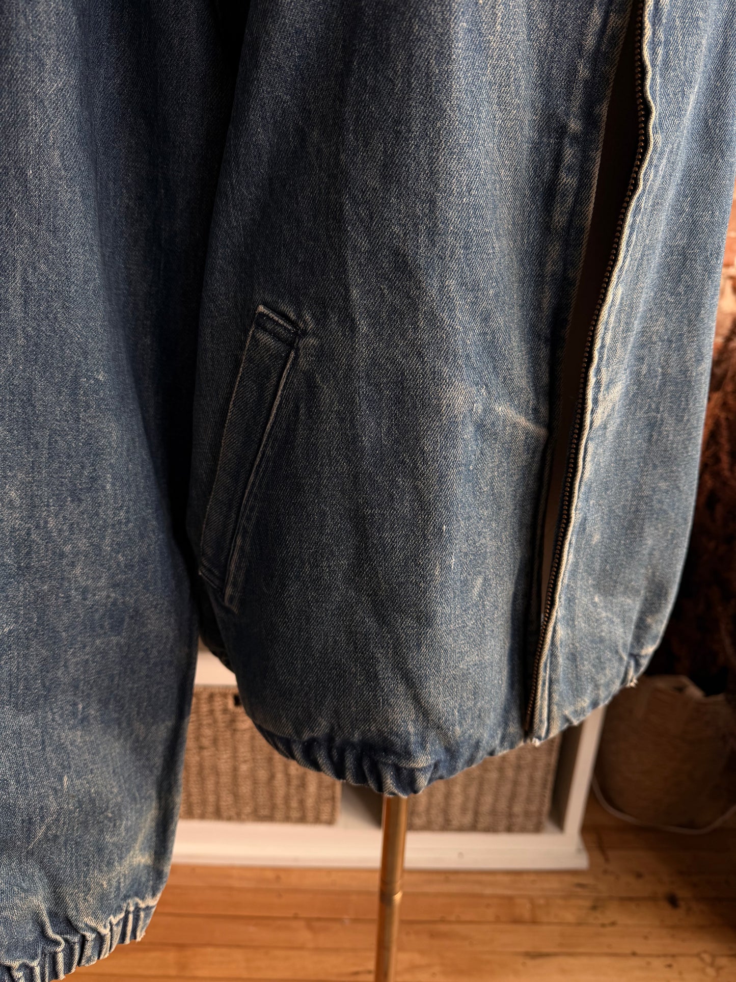 80/90s Polo Ralph Lauren denim bomber. Made in USA
