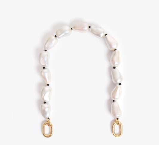 ClareV Shortie Strap Baroque Pearl