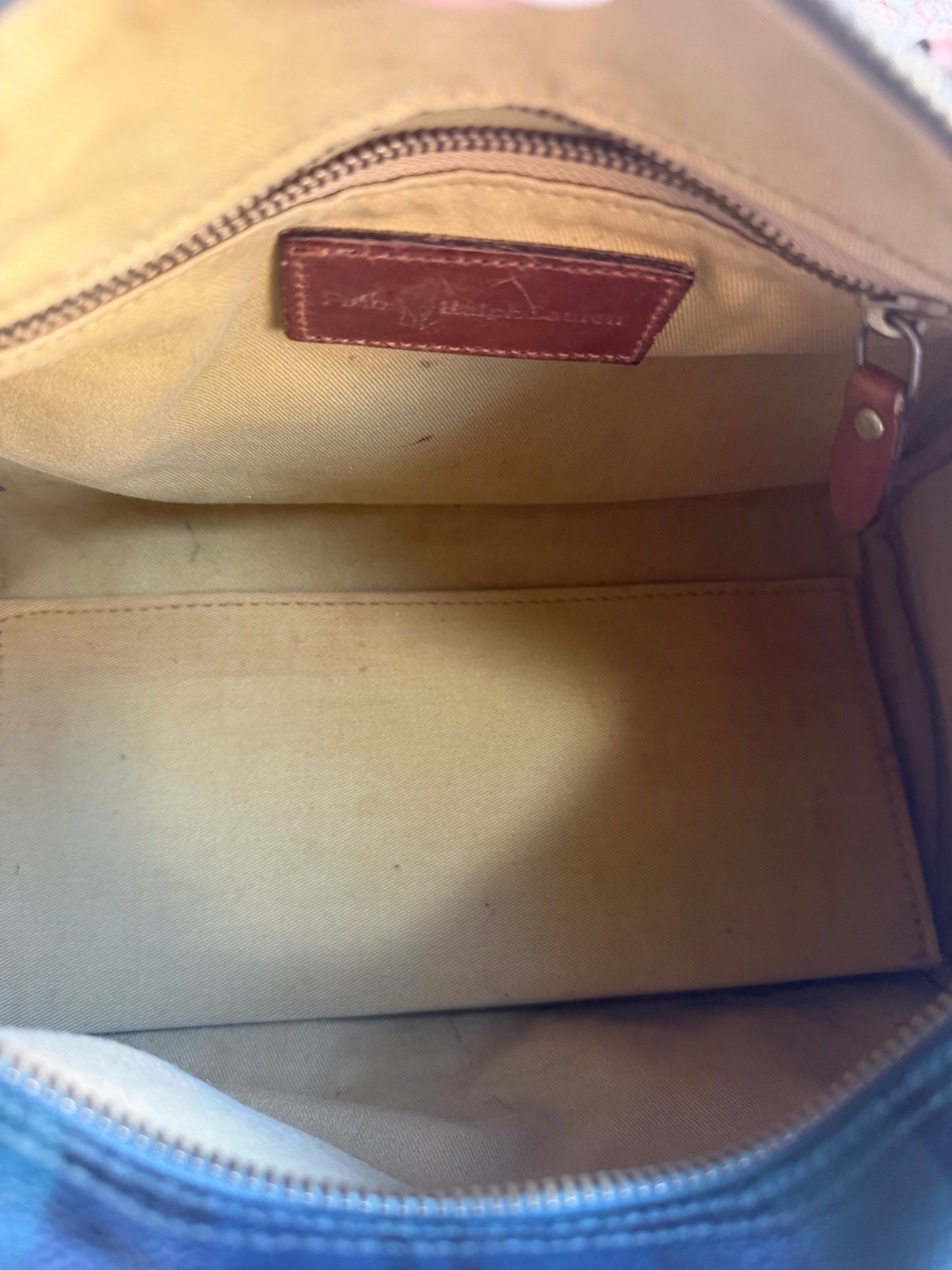 90s Ralph Lauren black watch plaid small duffle
