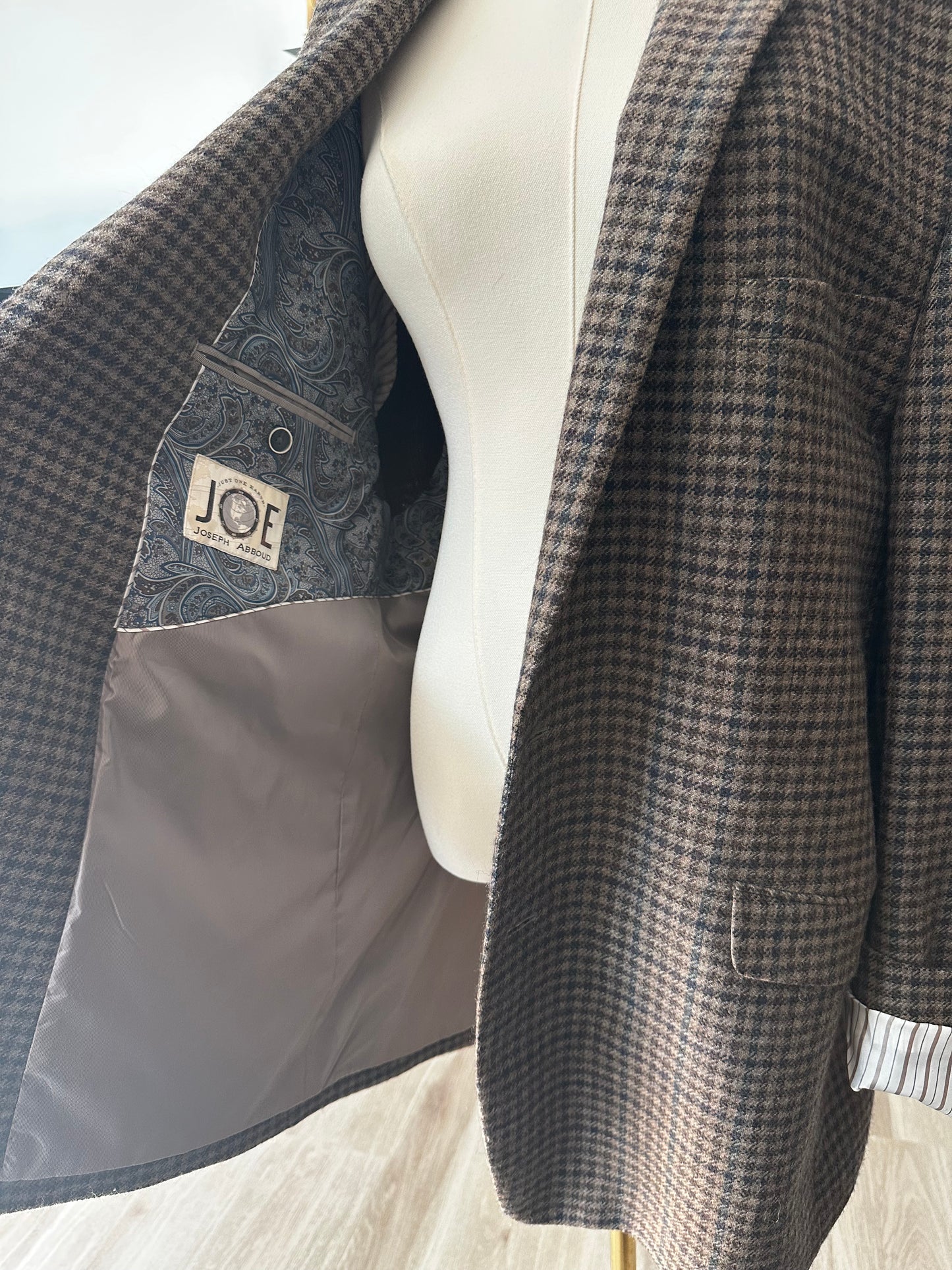 90s Joe by Joseph Abboud plaid wool blazer