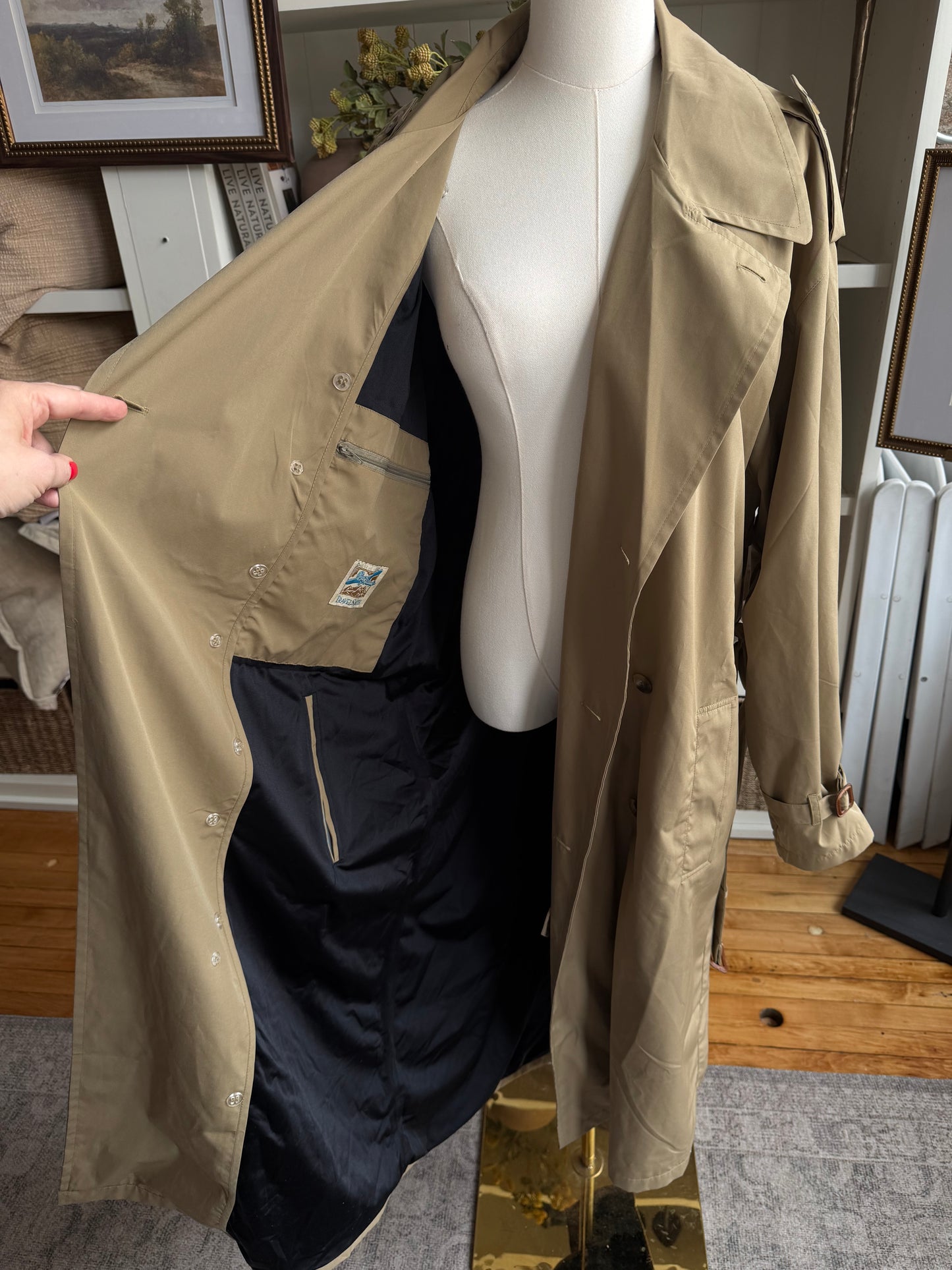 80s/90s Travel Smith lightweight trench