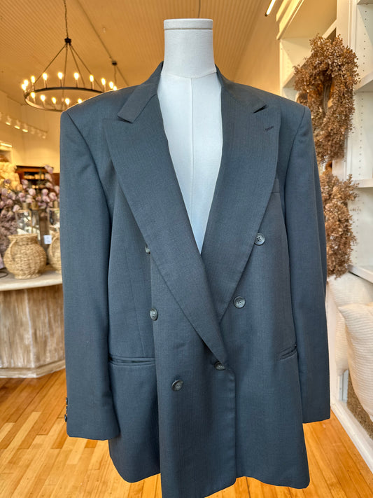80s/90s Barry wool double breasted blazer