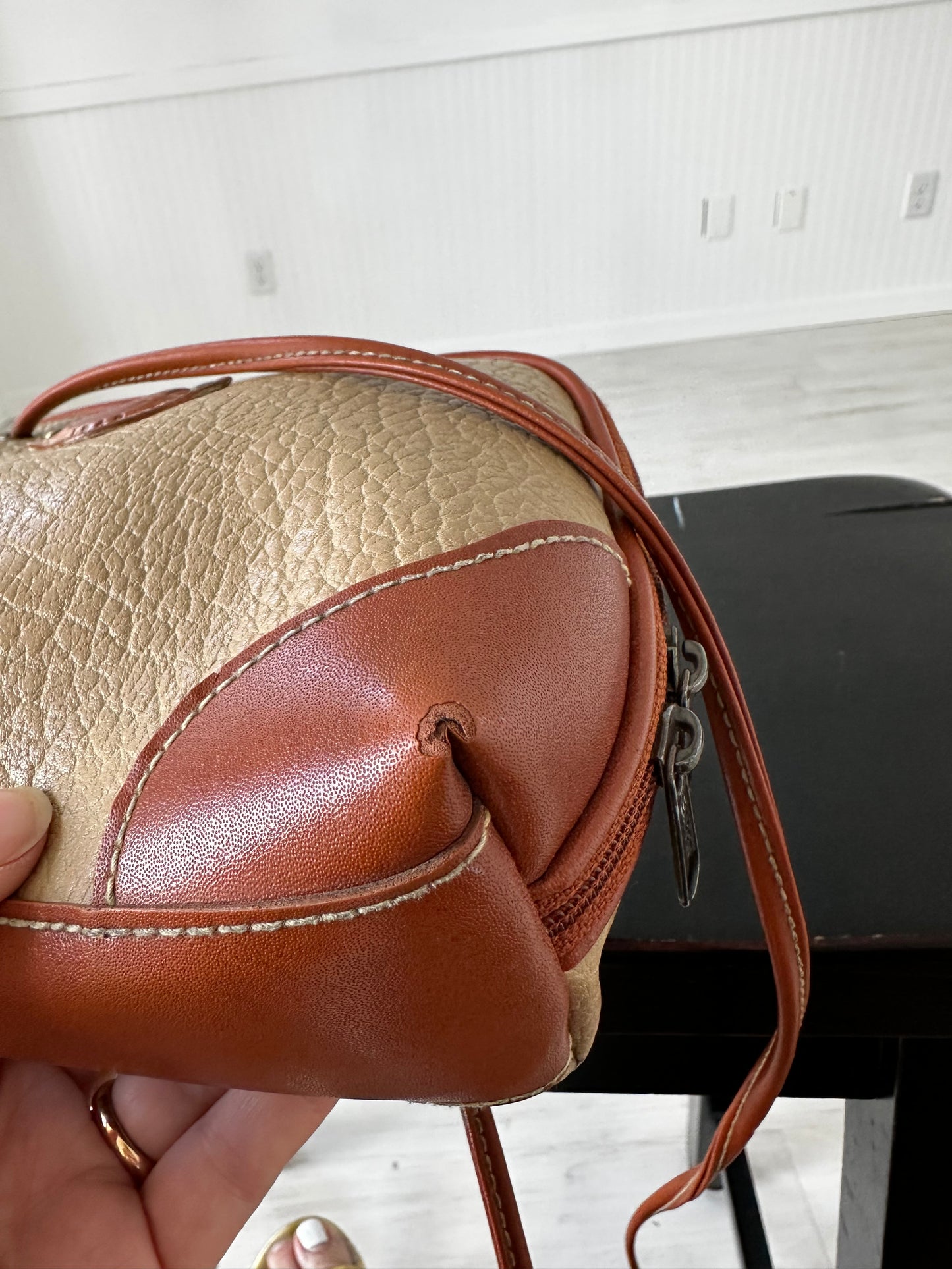80s Esprit pebbled leather crossbody