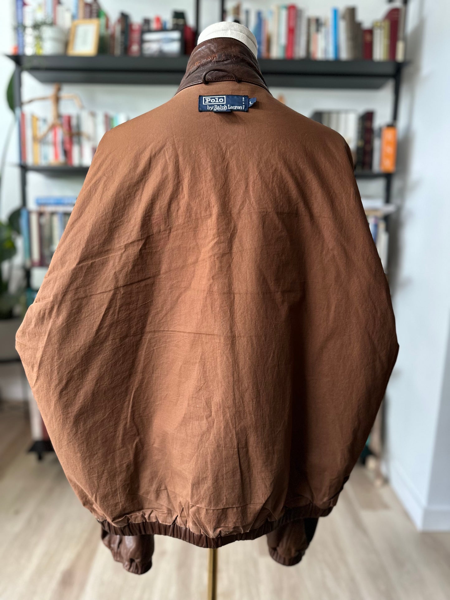 90s Polo Ralph Lauren leather bomber