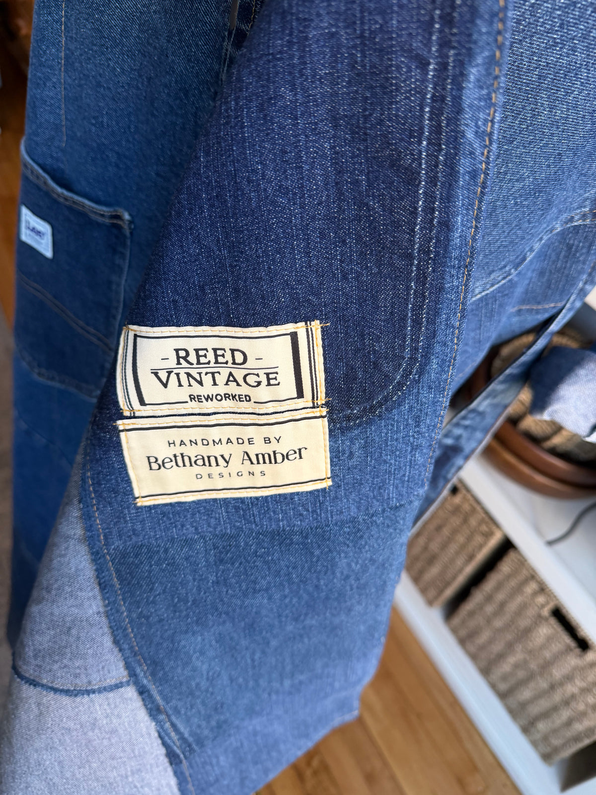 #6 Reworked denim trench. Size M