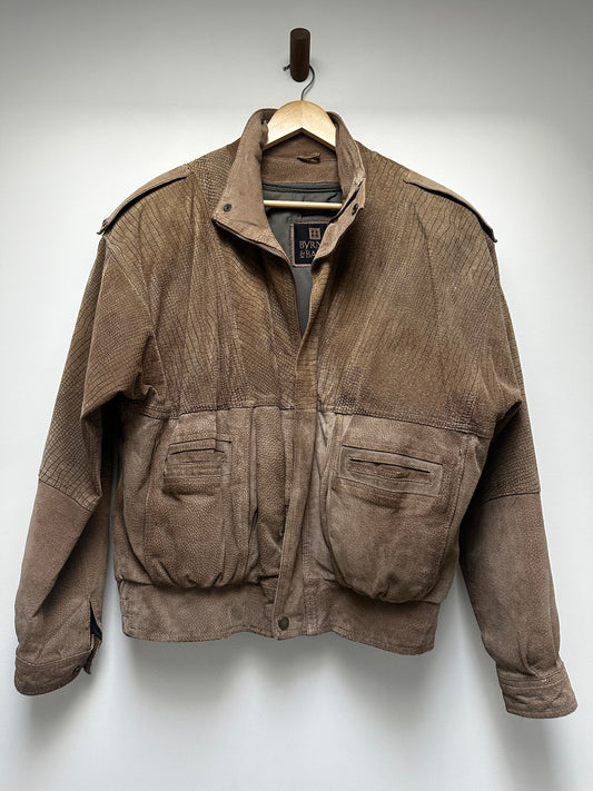 Vintage Byrnes & Baker leather bomber