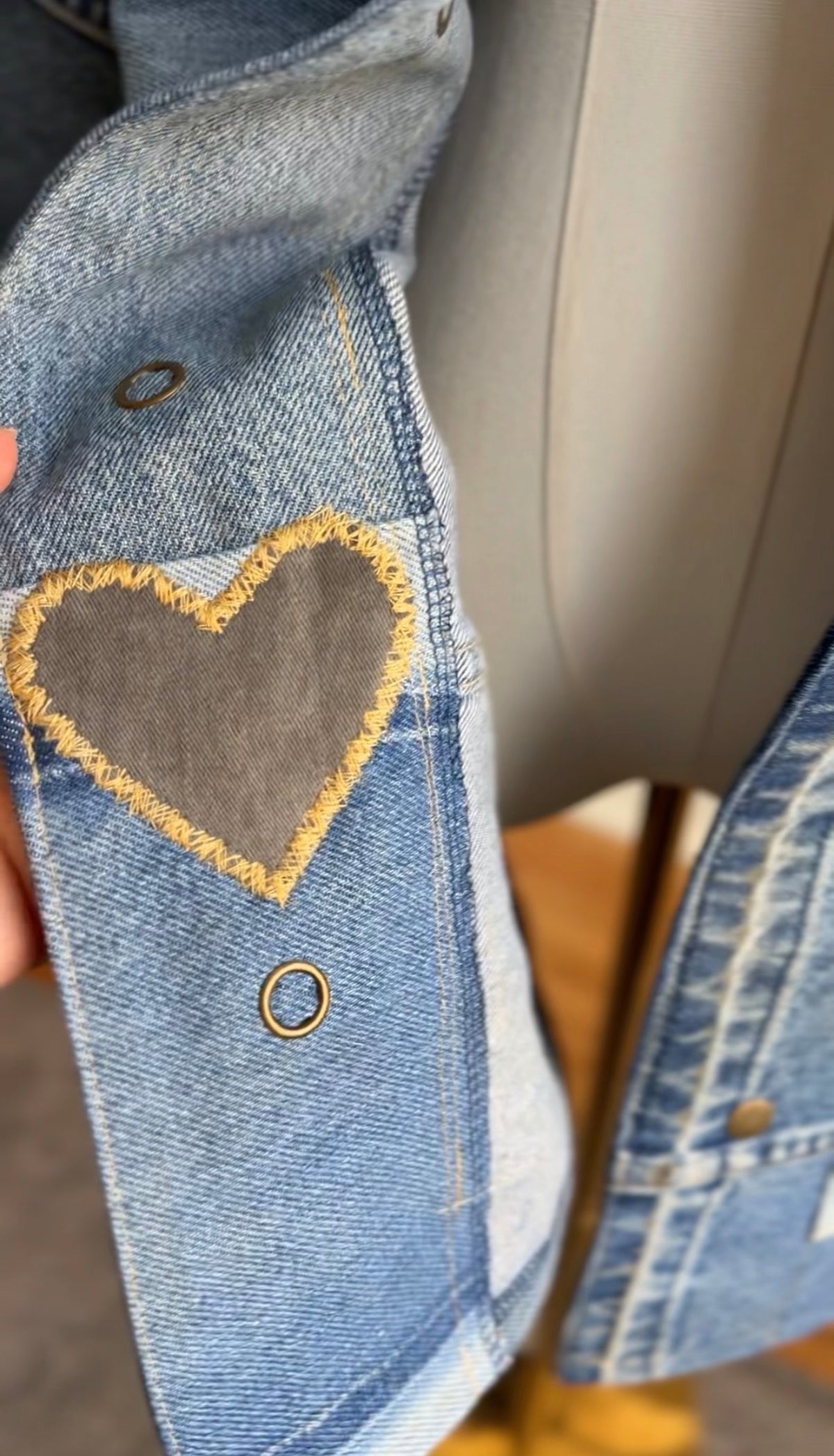 Custom Reworked denim jacket