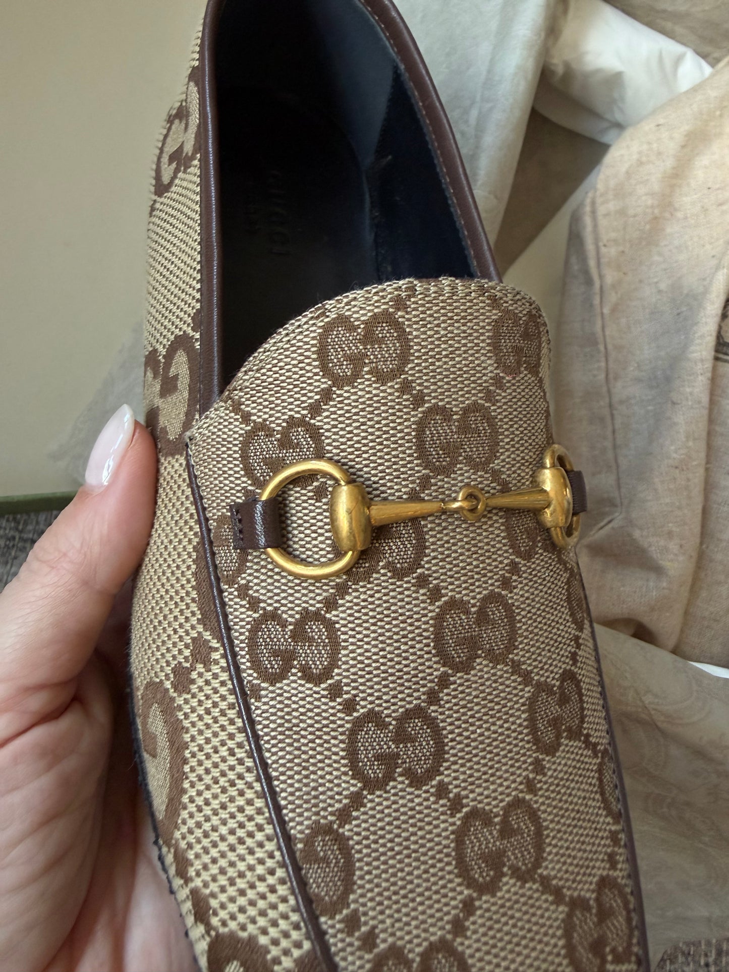 Gucci Maxi GG Jordaan loafer. Size 39.5. Brand new in box