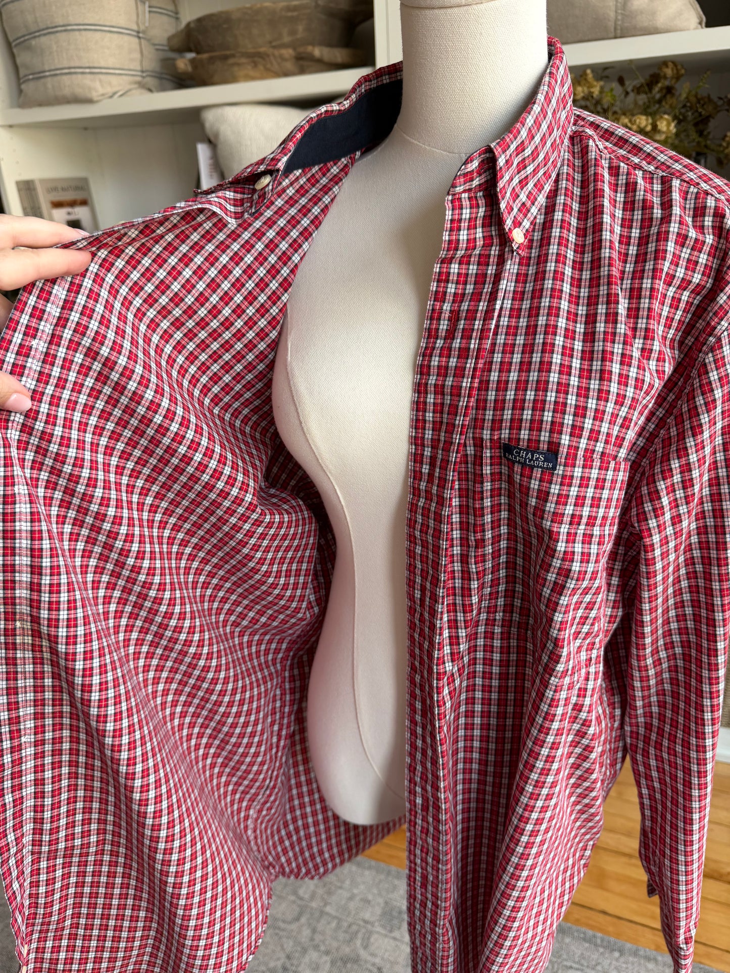 90s Chaos Ralph Lauren plaid button down