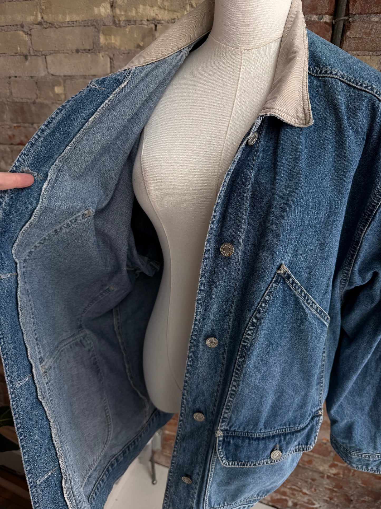 90s Cenza denim barn coat