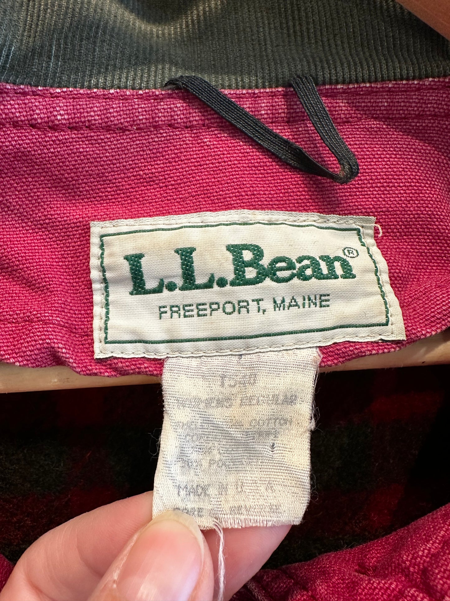 80s LL Bean lined barn coat