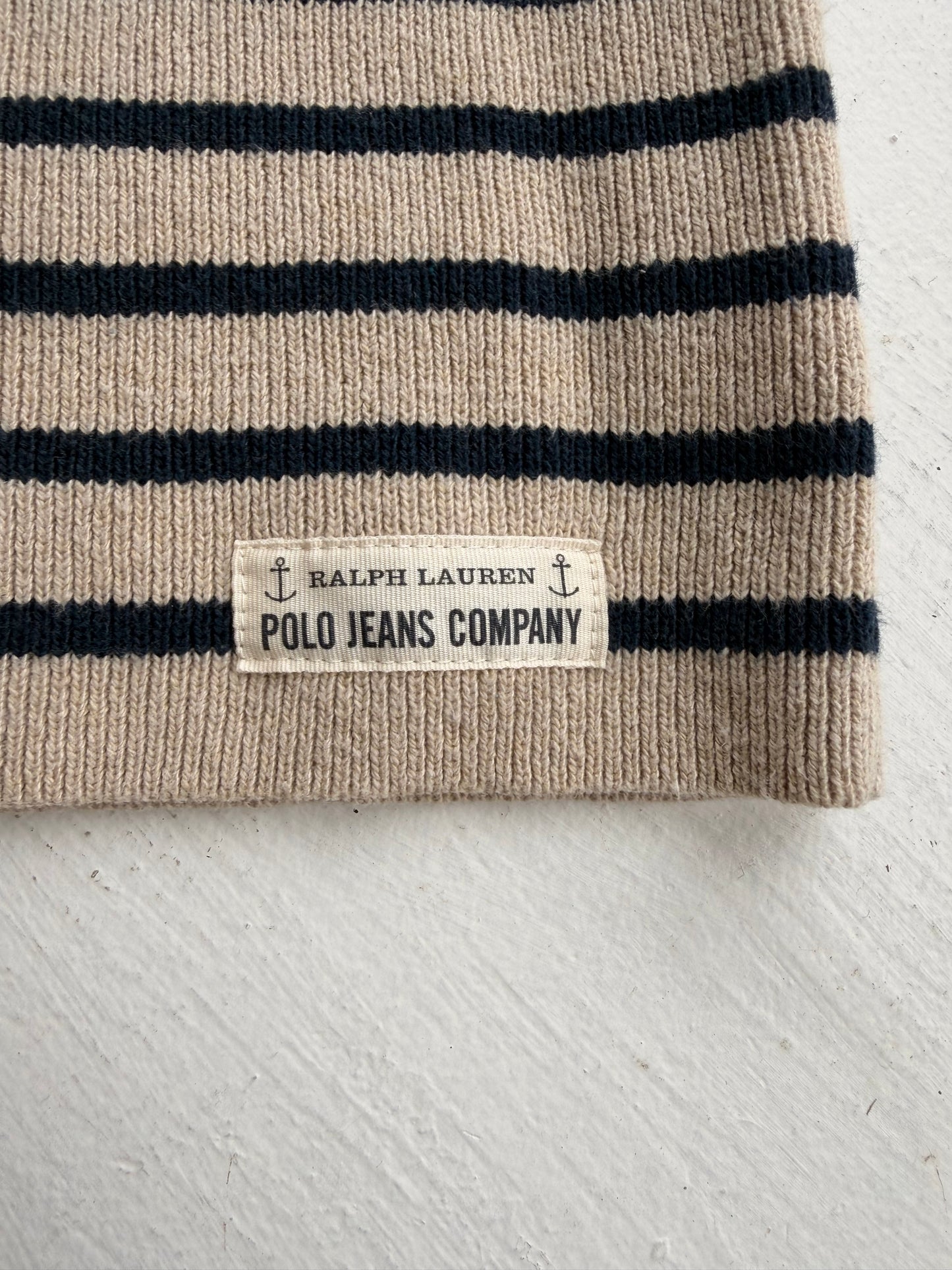 90s Polo Jeans Co cotton sweater. Made in Hong Kong
