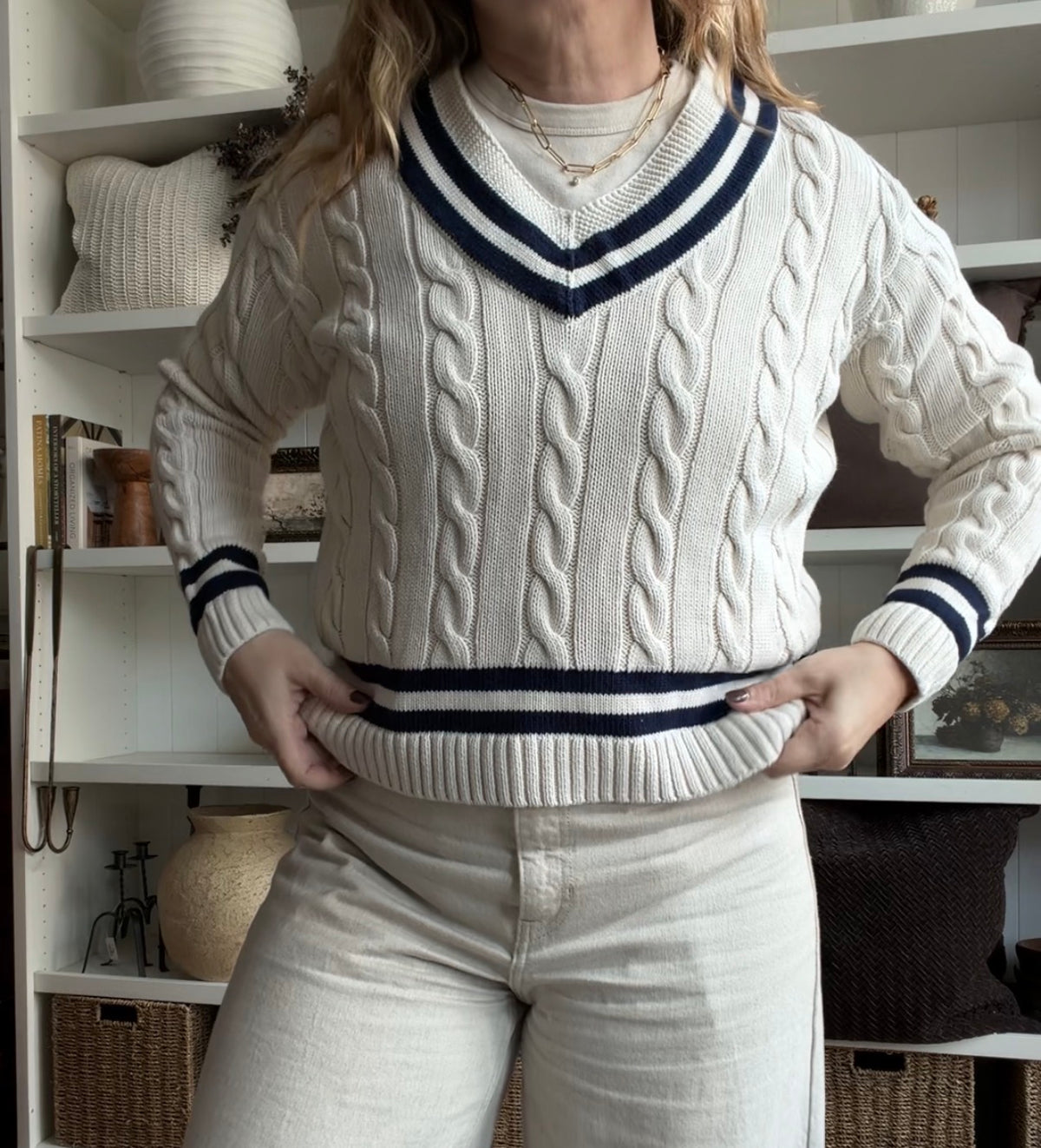 Polo Ralph Lauren cotton cricket sweater. Fits S-M