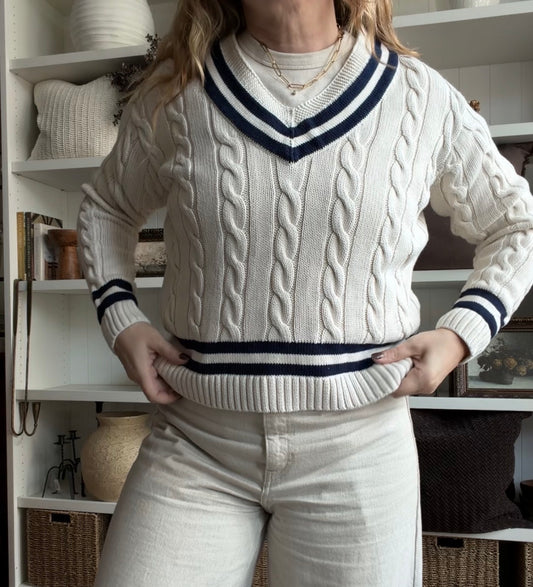 Polo Ralph Lauren cotton cricket sweater. Fits S-M
