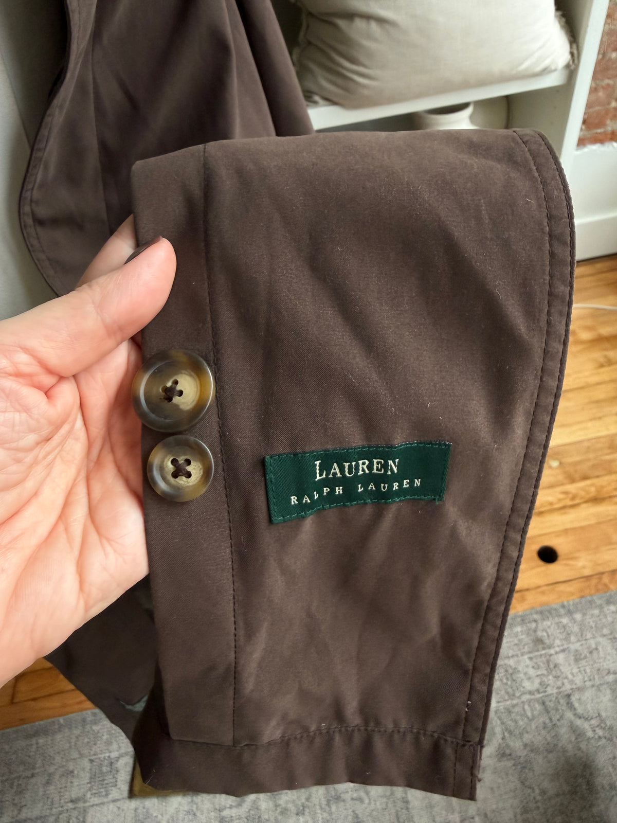 90s Lauren by Ralph Lauren brown trench. Fits M-XL