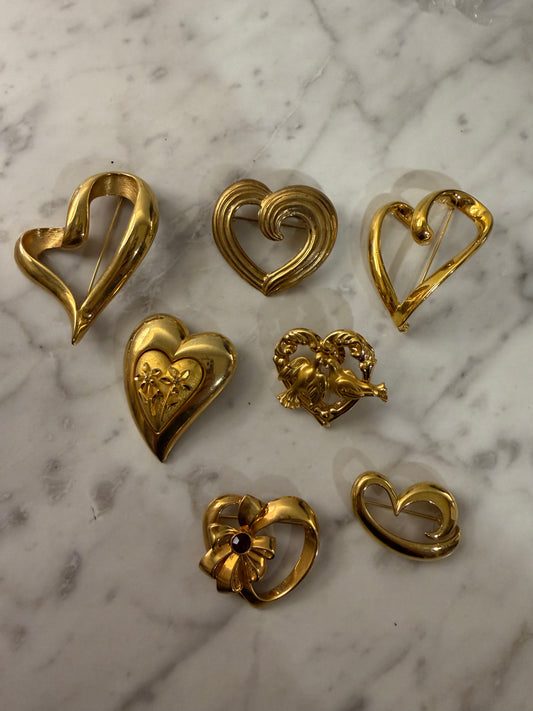 Heart brooch pack