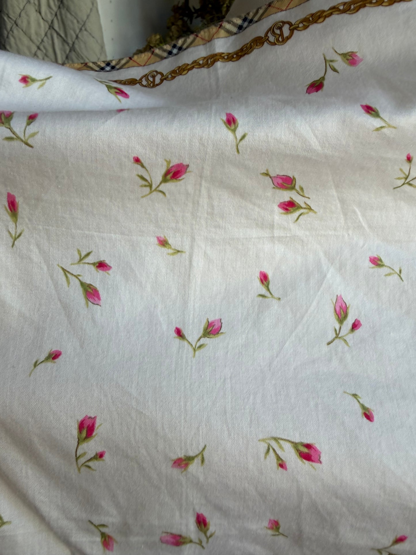 #17 Vintage Burberry cotton scarf
