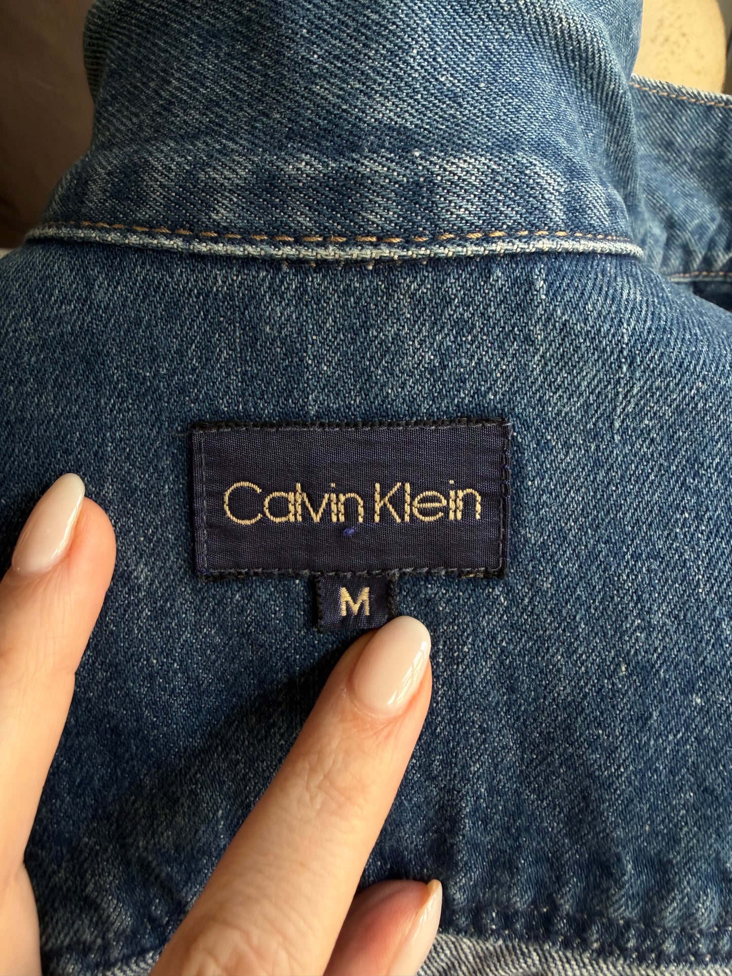 90s Calvin Klein denim jacket. Fits XXS-S