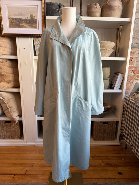 Vintage Blue A line trench #11