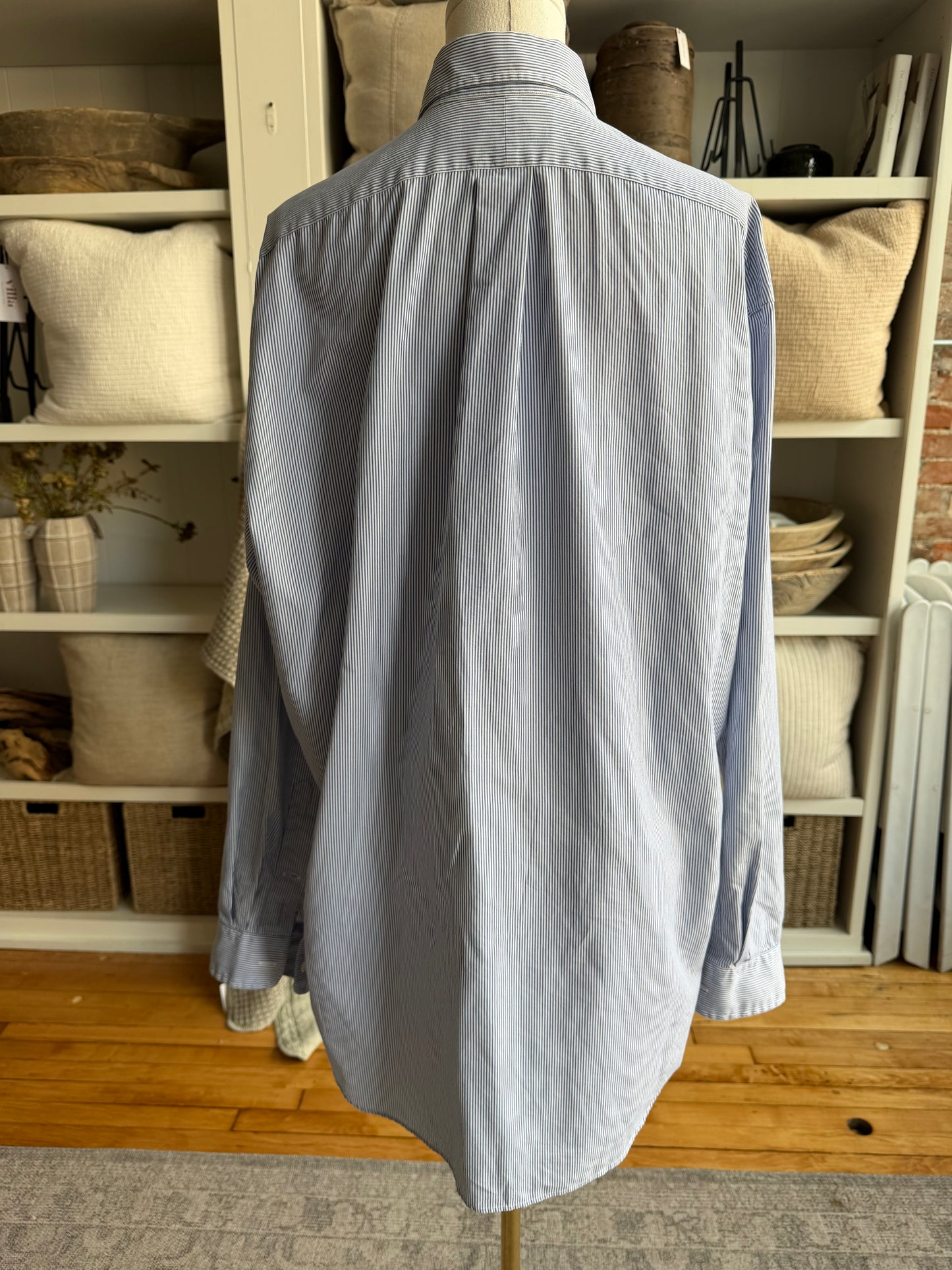 90s Ralph Lauren striped button down. Made in Hong Kong