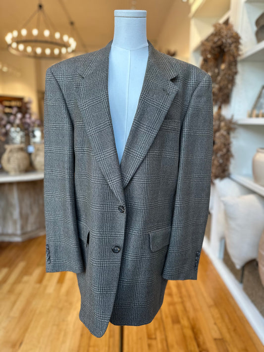 80s Hart Schaffner and Marx wool blazer. Made in the USA